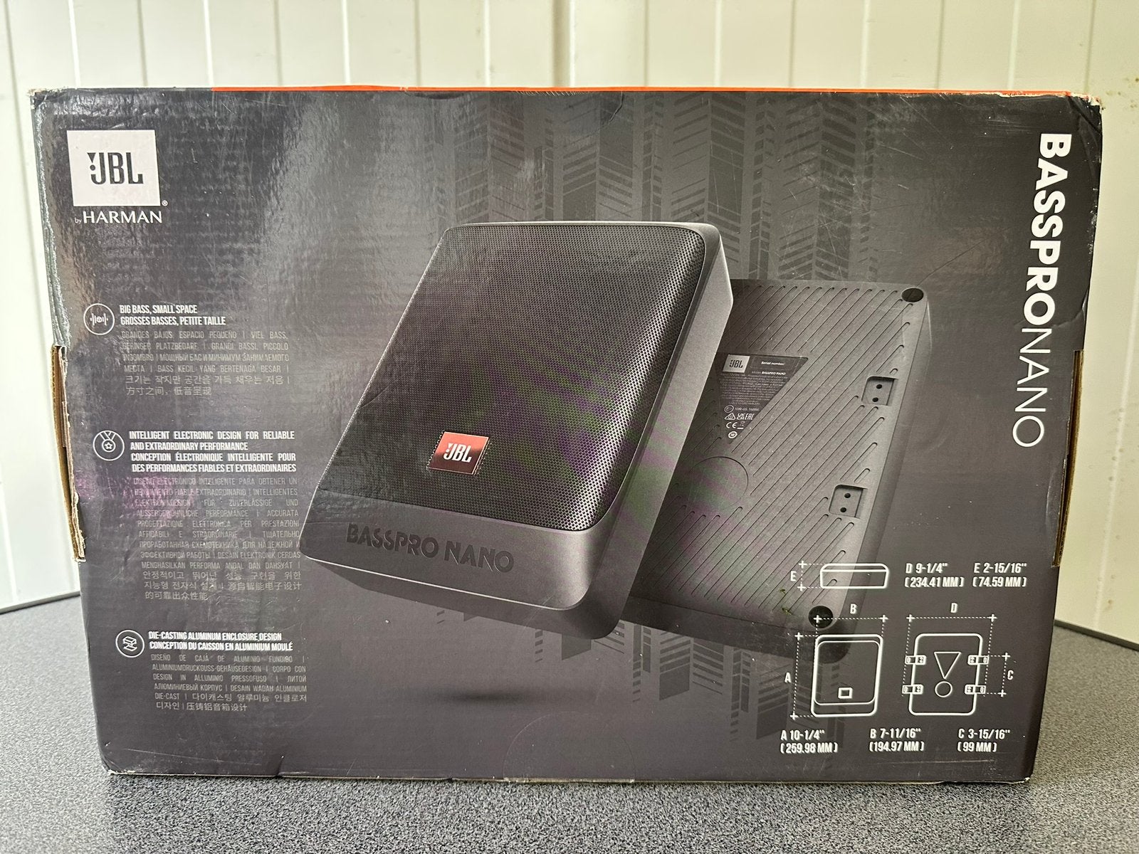 JBL BassPro Nano - Subwoofer - 200 W, Auto diversen, Autospeakers, Ophalen of Verzenden, Zo goed als nieuw