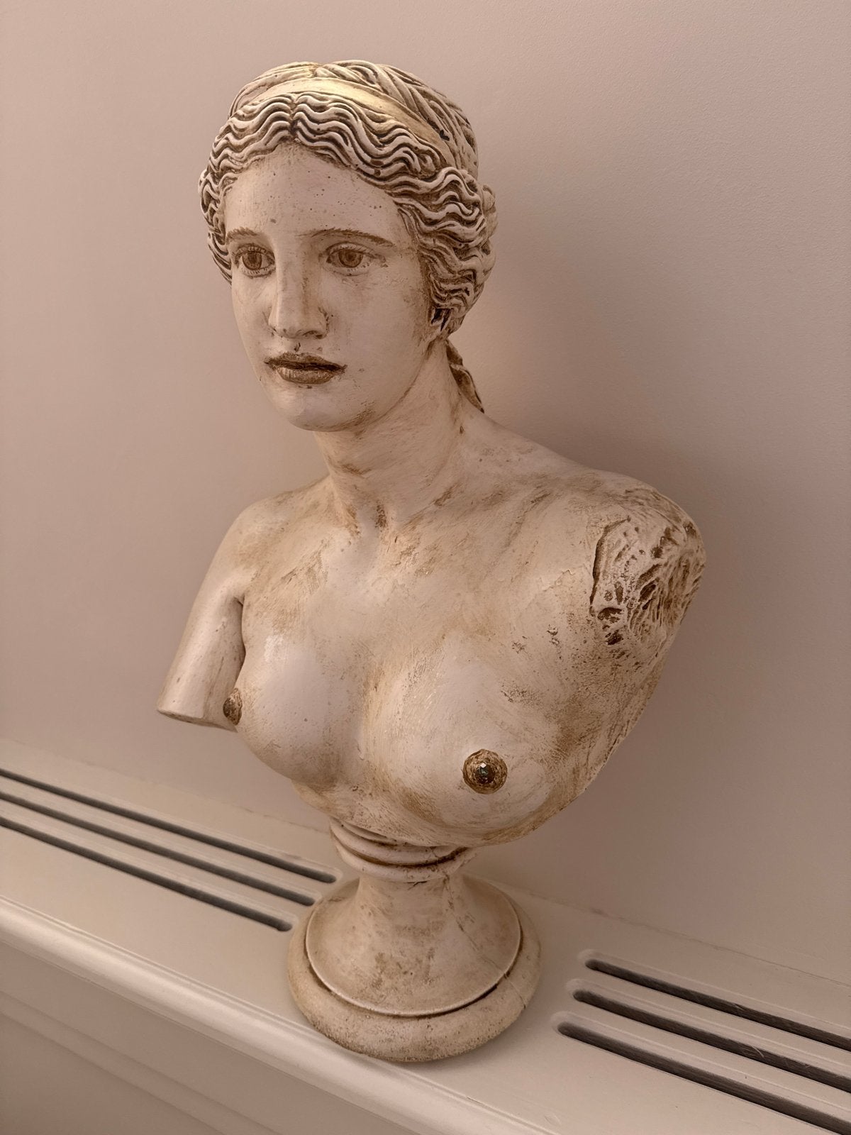 Klassieke Buste van Vrouw - Griekse Godin Stijl, Ophalen, Buste, 20 - 50 cm, Steen of Keramiek