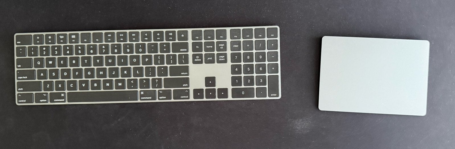 Apple Magic Keyboard (numeriek) + Magic Trackpad 2 Lightning, Ophalen of Verzenden, Zo goed als nieuw