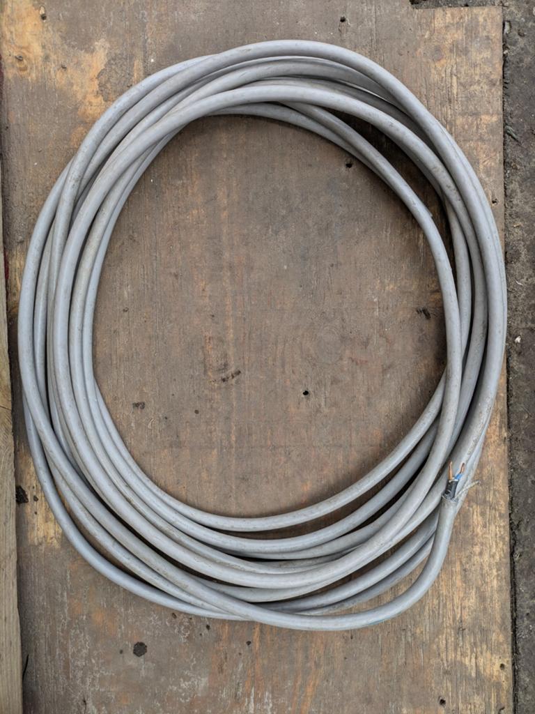 VO YMvK-as grondkabel 2x4, ongeveer 15 meter, Ophalen, Kabel of Snoer