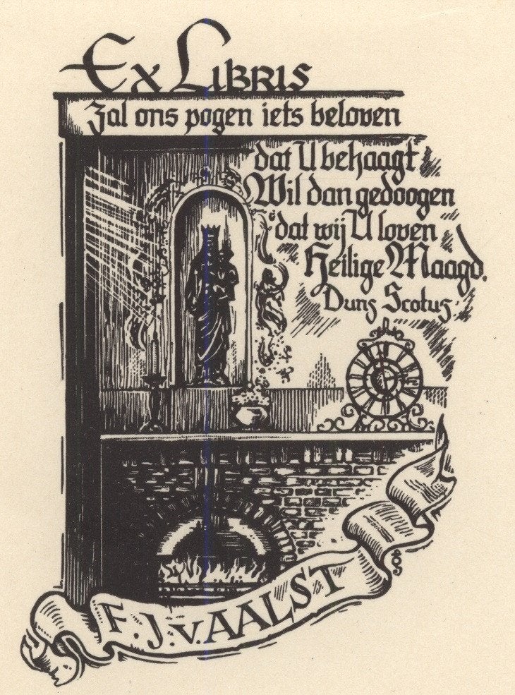 0624 Ex Libris Nederland : Harry Corvers, 1950, Verzenden, Ex libris
