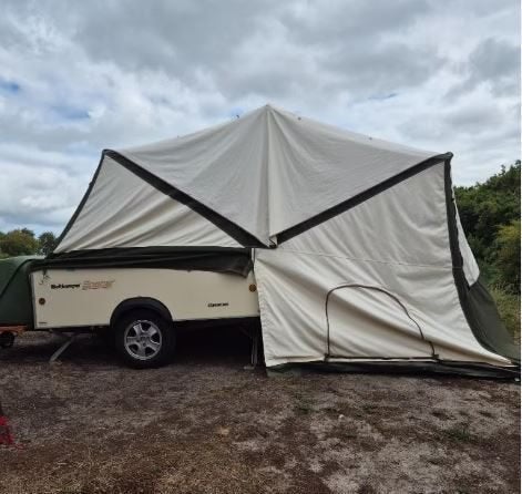 Holtkamper Spacer van 2007, Caravans en Kamperen, Vouwwagens, Meerkleurig, Ophalen of Verzenden, Aanwezig, Holtkamper