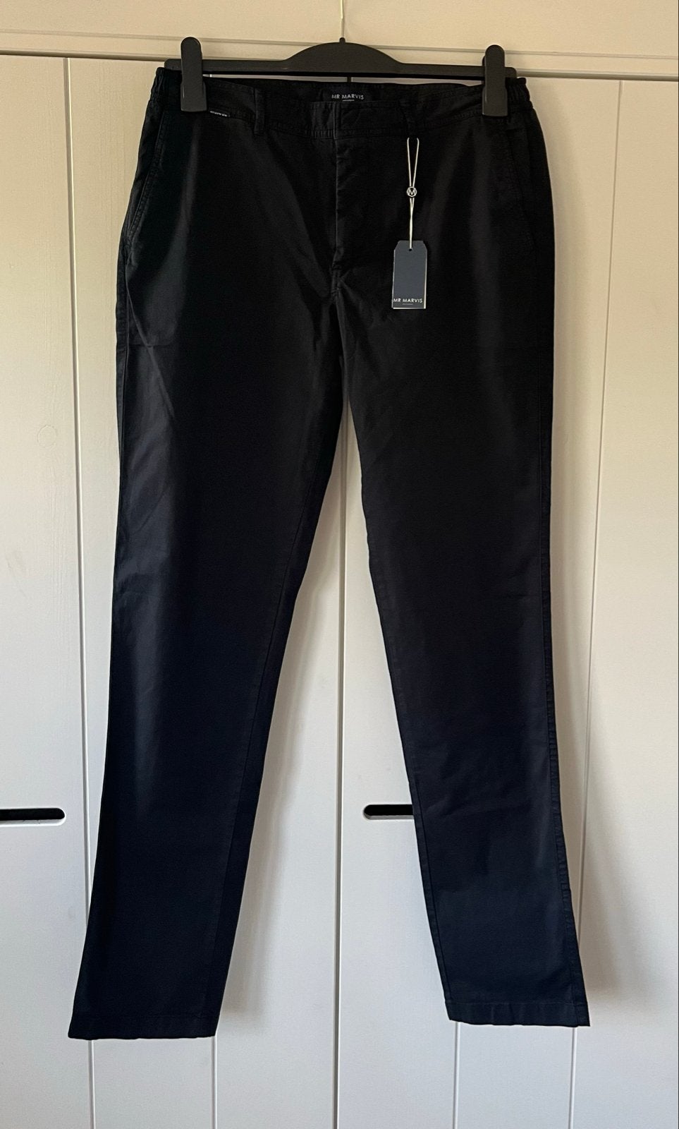 Mr Marvis The Legans Chino - Zwart - W34/L34, Ophalen of Verzenden, Nieuw, Maat 48/50 (M), Zwart