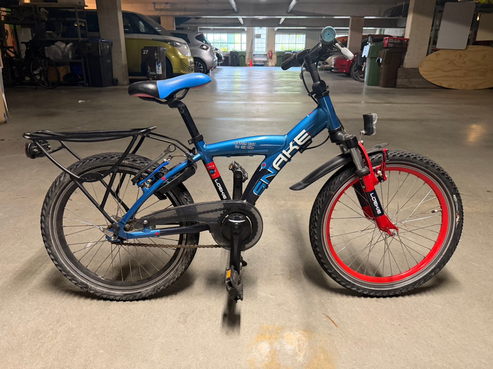 Loekie Snake 20 inch fiets, Fietsen en Brommers, Fietsen | Jongens, Ophalen, Gebruikt, Terugtraprem, 20 inch