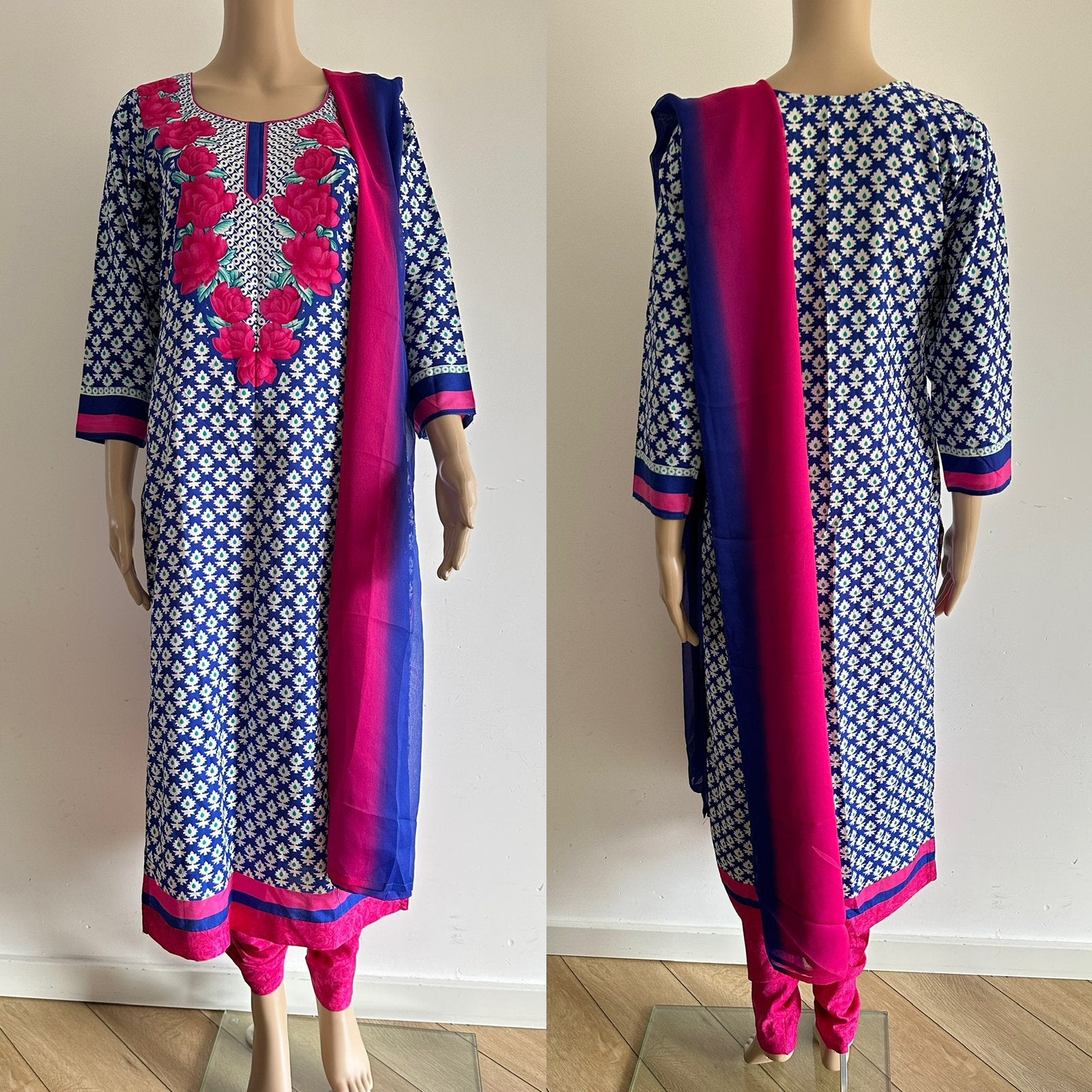 Salwar kameez anarkali churidar saree lengha jurk roze S, Kleding | Dames, Ophalen of Verzenden, Zo goed als nieuw, Roze, Maat 36 (S)