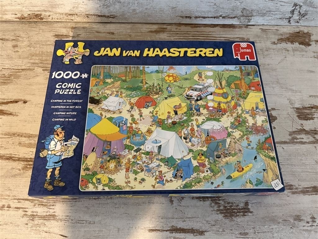 Jan van Haasteren - Kamperen in het bos - 1000 stuks - s2065, Hobby en Vrije tijd, Denksport en Puzzels, Verzenden, 500 t/m 1500 stukjes