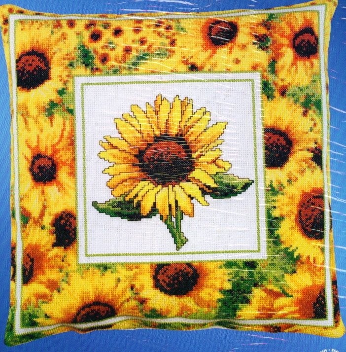 borduurpakket SUNFLOWERS marti, Ophalen of Verzenden, Nieuw, Handborduren, Borduurpakket