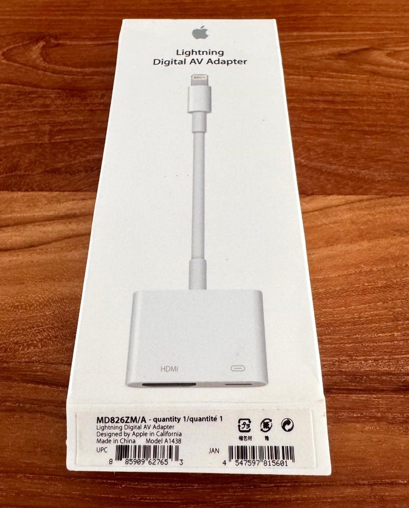Apple Lightning Digital AV Adapter (A1438) HDMI-uitgang, Audio, Tv en Foto, Audiokabels en Televisiekabels, Ophalen of Verzenden