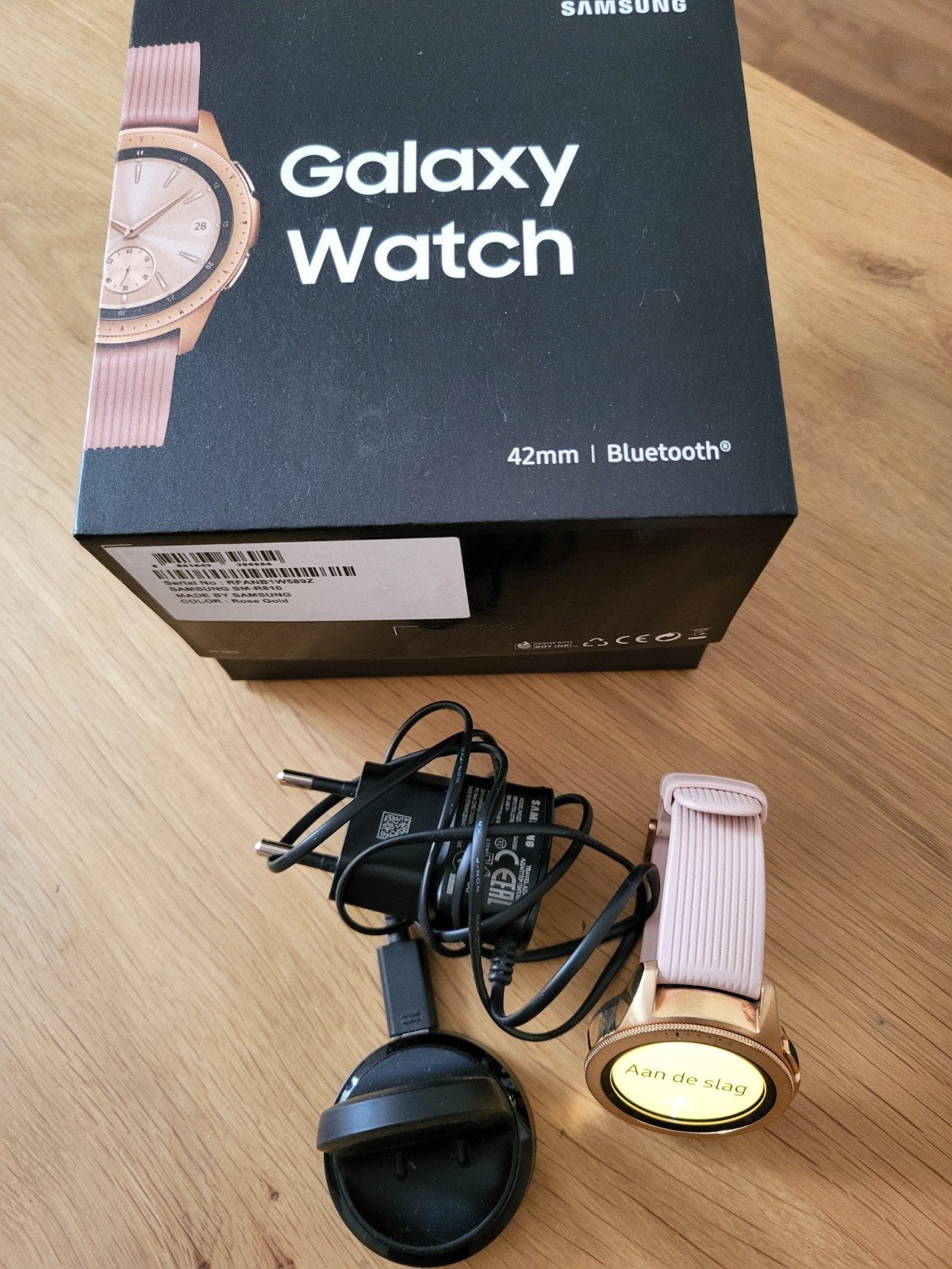Samsung Galaxy Watch 42mm Rose Gold - Zo goed als nieuw, Ophalen of Verzenden, Zo goed als nieuw, Samsung, Stappen