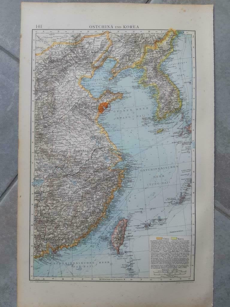 141 / Oost China en Korea Lito uit 1899, Ophalen of Verzenden
