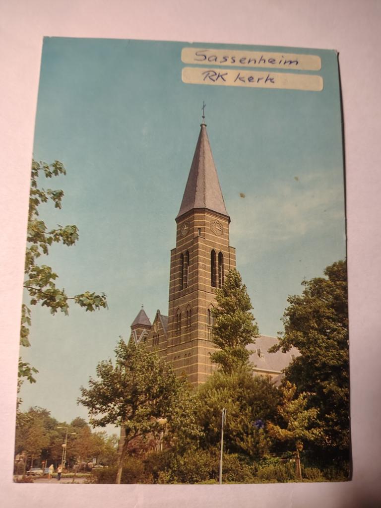 Sassenheim, Verzamelen, Ansichtkaarten | Nederland, Ophalen of Verzenden, 1940 tot 1960, Gelderland