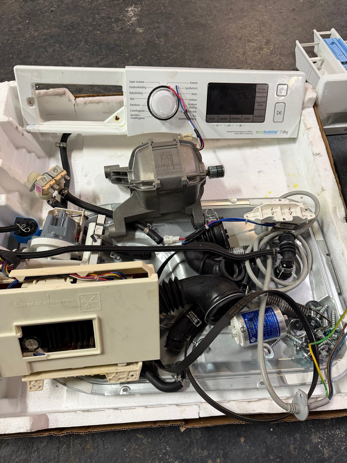 Samsung EcoBubble 7.0kg Wasmachine Onderdelen, Witgoed en Apparatuur, Wasmachines, Gebruikt, Ophalen of Verzenden, Voorlader, Kort programma