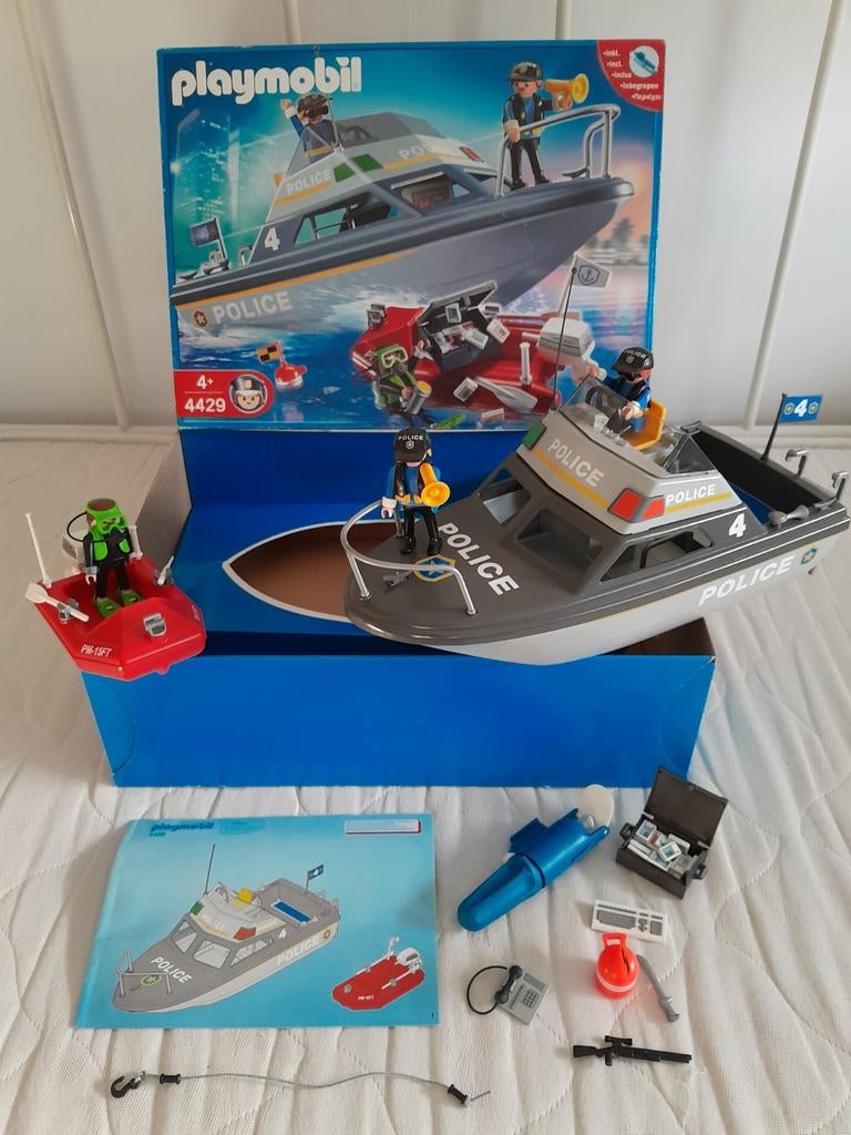 Playmobil 4429 Kustwacht Politie speelset met dief, Ophalen of Verzenden, Zo goed als nieuw, Complete set