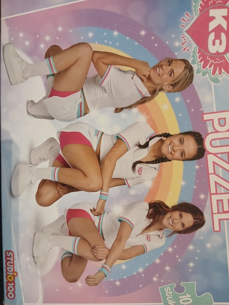 K3 puzzel, Ophalen of Verzenden, Meer dan 50 stukjes, Gebruikt, 4 tot 6 jaar