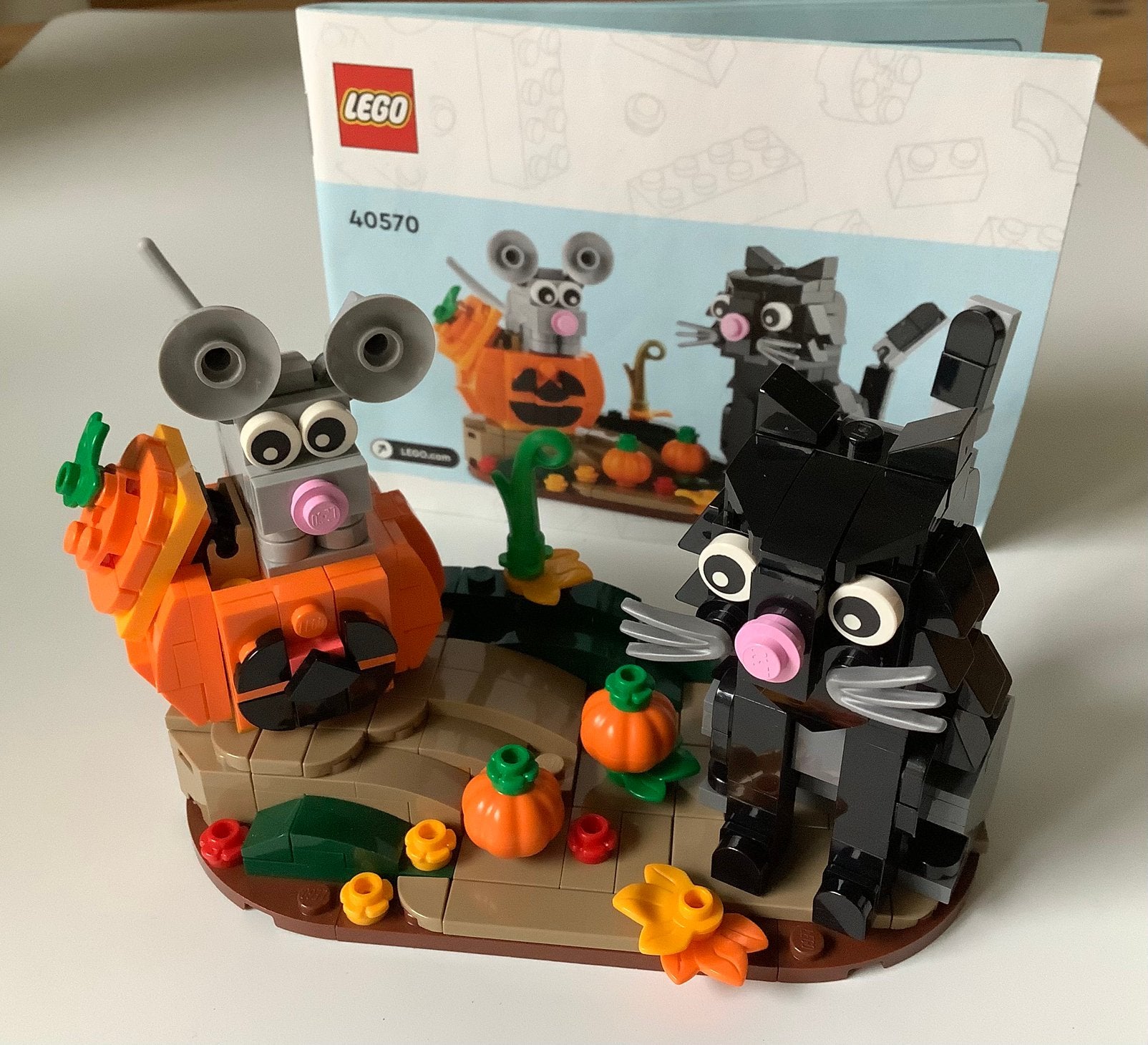 LEGO Halloween kat en muis - 40570, Ophalen, Lego, Zo goed als nieuw, Complete set