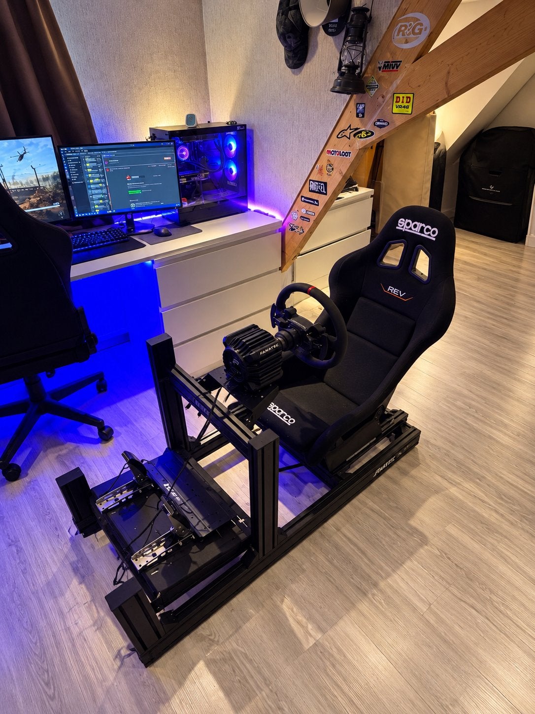 Fanatec racestuur en Sparco racestoel voor simracing, Ophalen, Racestuur, Zo goed als nieuw, Direct drive