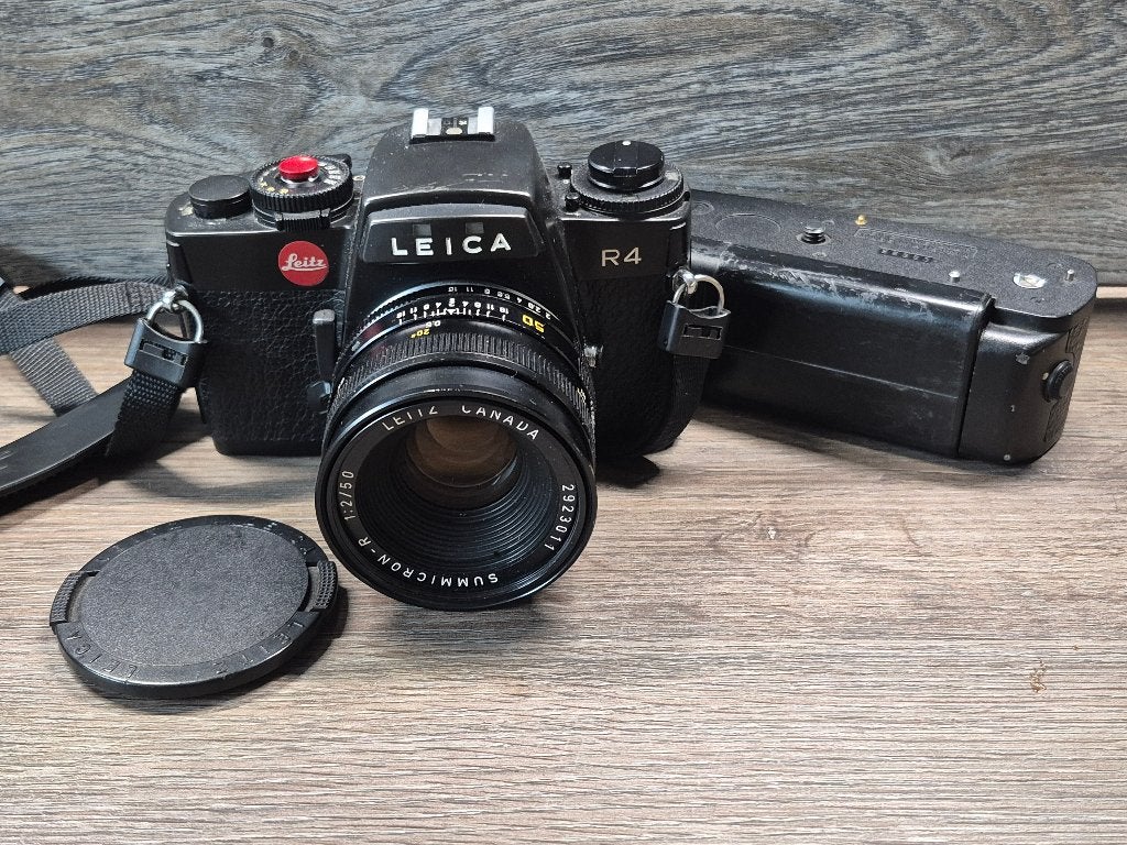 Leica R4 + Leitz Summicron-R 50mm f/2, Ophalen of Verzenden, Gebruikt, Spiegelreflex, Leica