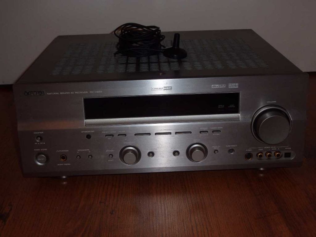 Yamaha RX-V659 7.1 Receiver incl. afstandbediening,Microfoon, Ophalen, Gebruikt, Yamaha, 60 tot 120 watt