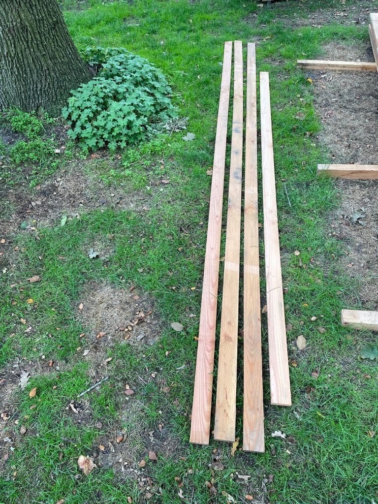 Douglas latten fijnbezaagd 4m x 8cm x1.5cm, Ophalen, Minder dan 25 mm, Nieuw, Plank