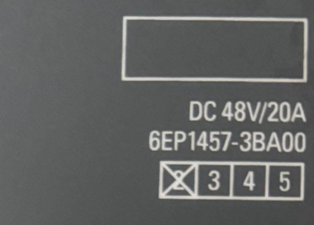 SIEMENS - Simatic - 48 VDC / 20 A - Voeding - Power Supply, Ophalen of Verzenden, Nieuw