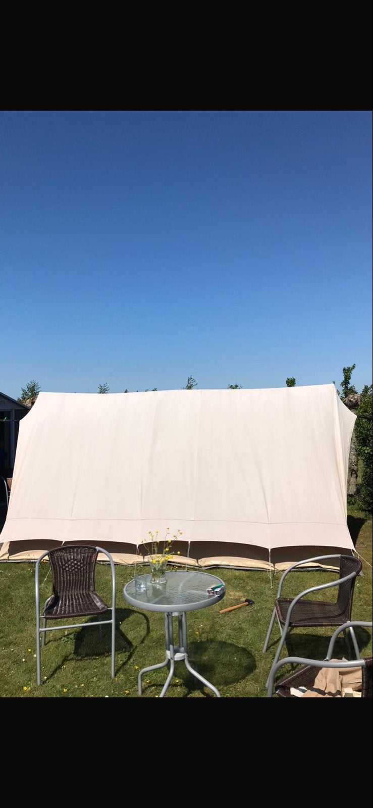 De Wit 5-persoons tent - Goede staat, waterdicht, Ophalen of Verzenden, Gebruikt, Tot en met 4