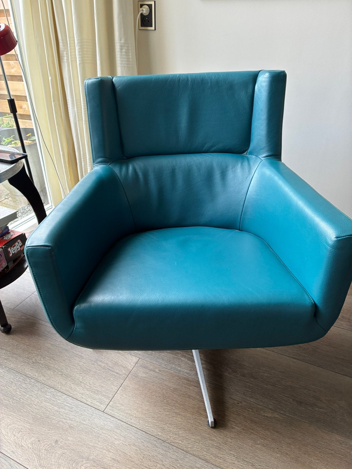 Leren fauteuil Brees New World, Ophalen, Gebruikt, 50 tot 75 cm, Leer
