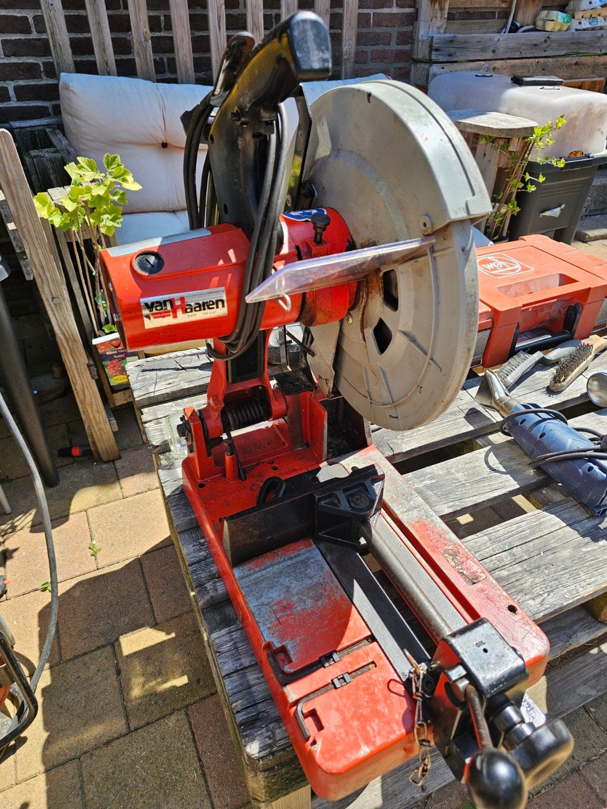 RIDGID Model No. 590-L Afkortzaag - 2200W, Gebruikt, 70 mm of meer, Afkortzaag, 1200 watt of meer