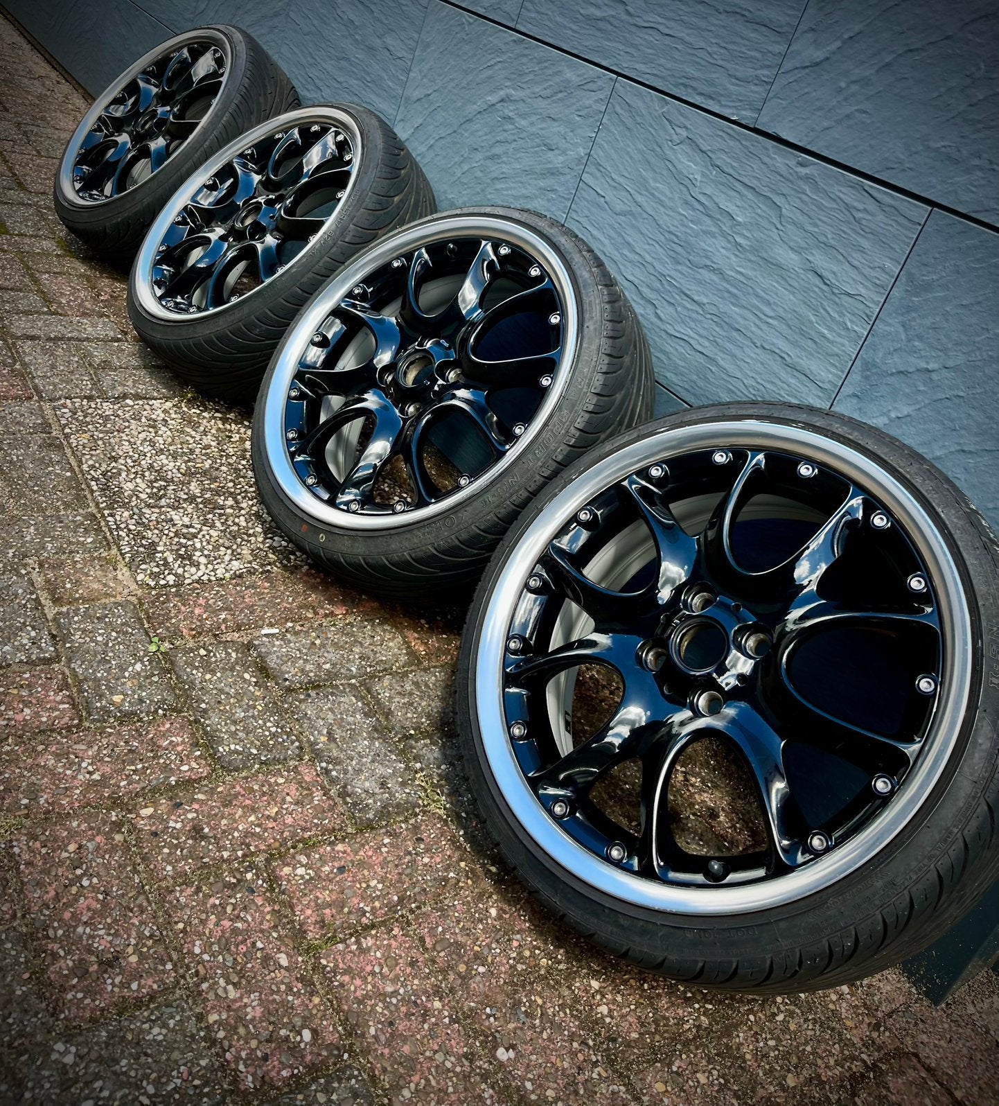 Mini Cooper webspoke 17 inch 4x100 Velgen ,origineel 2 delig, Ophalen, Gebruikt, Velg(en), 17 inch