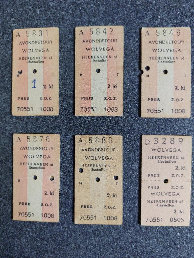 NS treinkaartjes, Ophalen of Verzenden, Gebruikt, Trein, Kaart of Prent