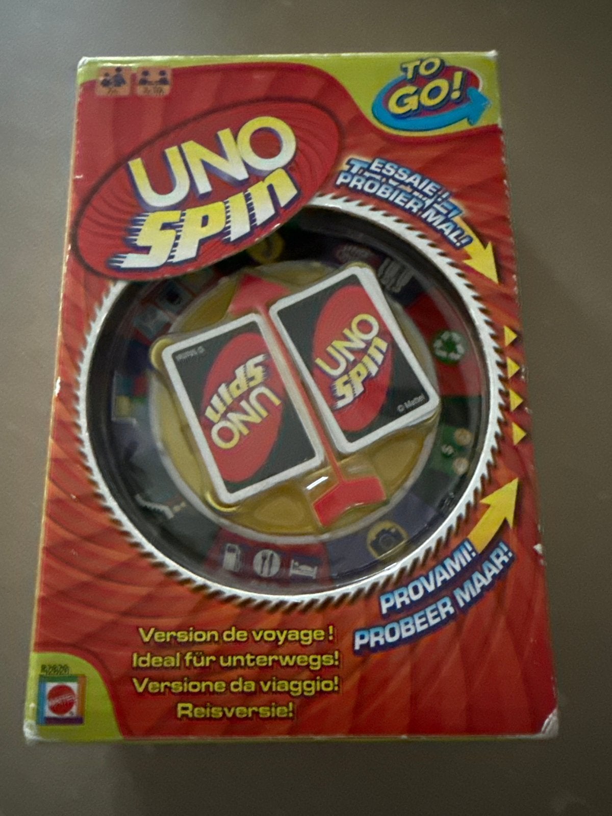 UNO Spin To Go! Reisversie Kaartspel - Nieuw in verpakking, Ophalen of Verzenden, Nieuw