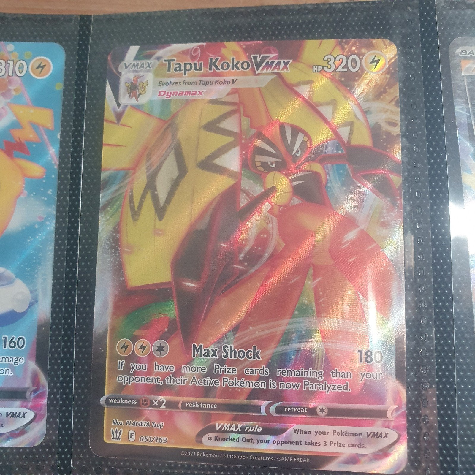 Tapu Koko VMAX Pokémon Kaart - 051/163 - Dynamax, Ophalen of Verzenden