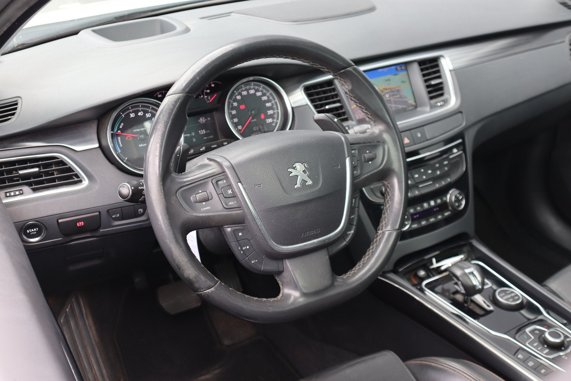 Peugeot 508 RXH 2.0 HDi Hybrid4 | Leder | Trekhaak, Auto's, Peugeot, Automaat, Euro 5, Gebruikt, Zwart