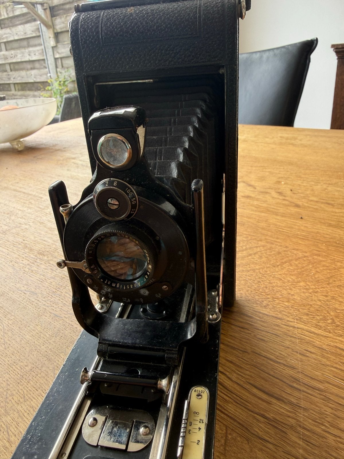Antieke Icarette balgcamera in goede staat, Verzamelen, Fotografica en Filmapparatuur, Ophalen of Verzenden, Voor 1940, Fototoestel