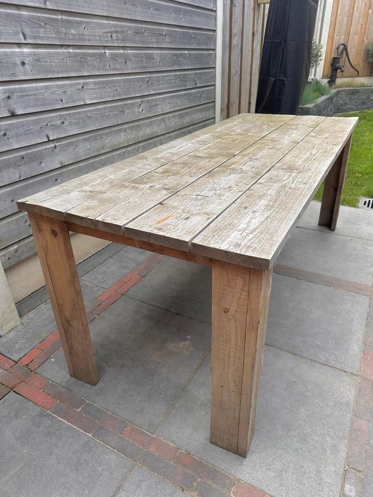 Houten tuintafel, Ophalen, Zo goed als nieuw, Rechthoekig, Hout