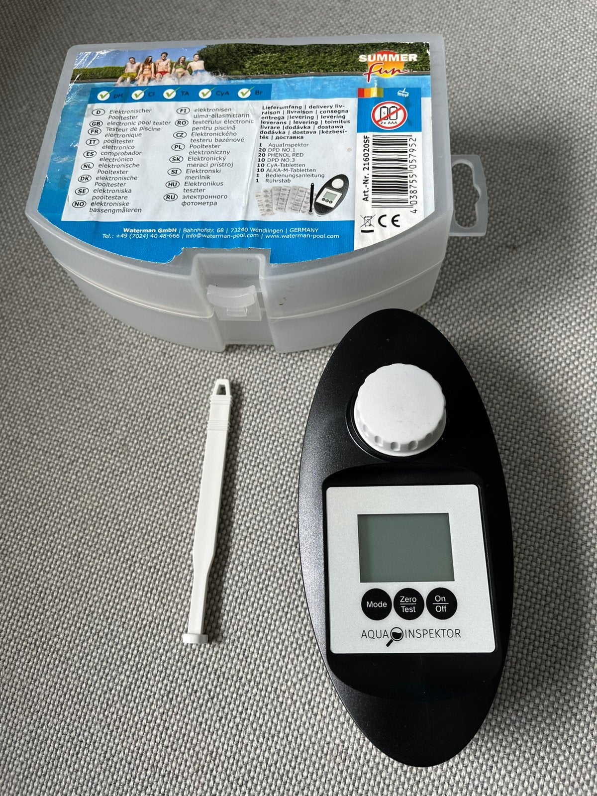Electronische zwembad tester., Tuin en Terras, Ophalen of Verzenden, Zo goed als nieuw