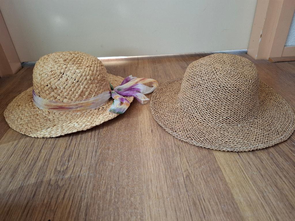 Rieten dameshoedjes, Kleding | Dames, Hoeden en Petten, Ophalen of Verzenden, Gedragen, One size fits all, Hoed