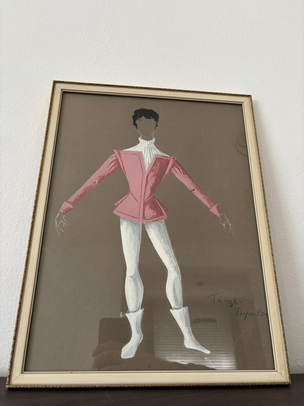 Origineel kostuumontwerp "Tänzer - Pipulo" (Ballet/Theater), Ophalen of Verzenden, Gebruikt, Roze