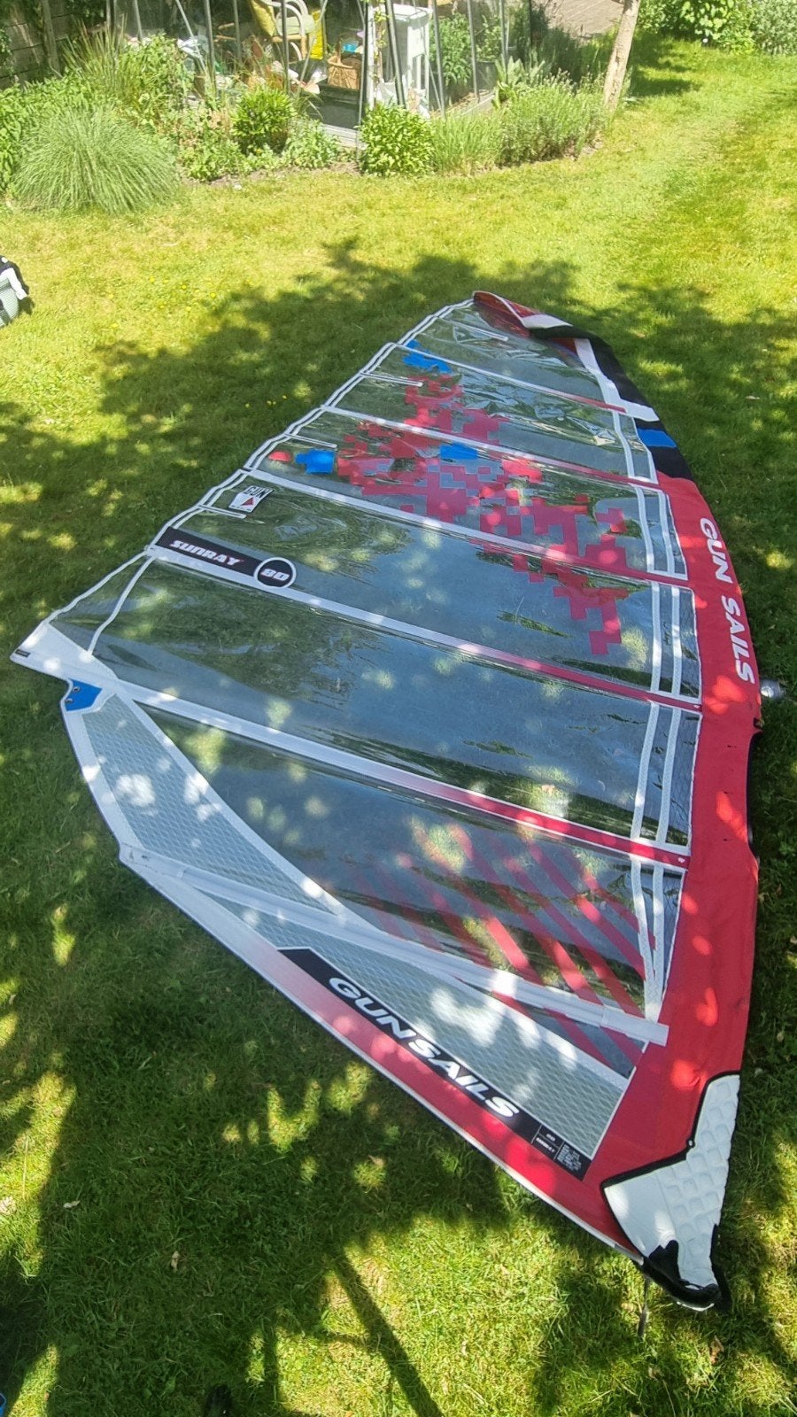 Gunsails Sunray 8.0m² windsurfzeil, Ophalen, Gebruikt, Zeil