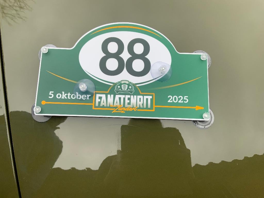 auto accessoirres Zuignapjes rally-plaat, Ophalen of Verzenden, Nieuw