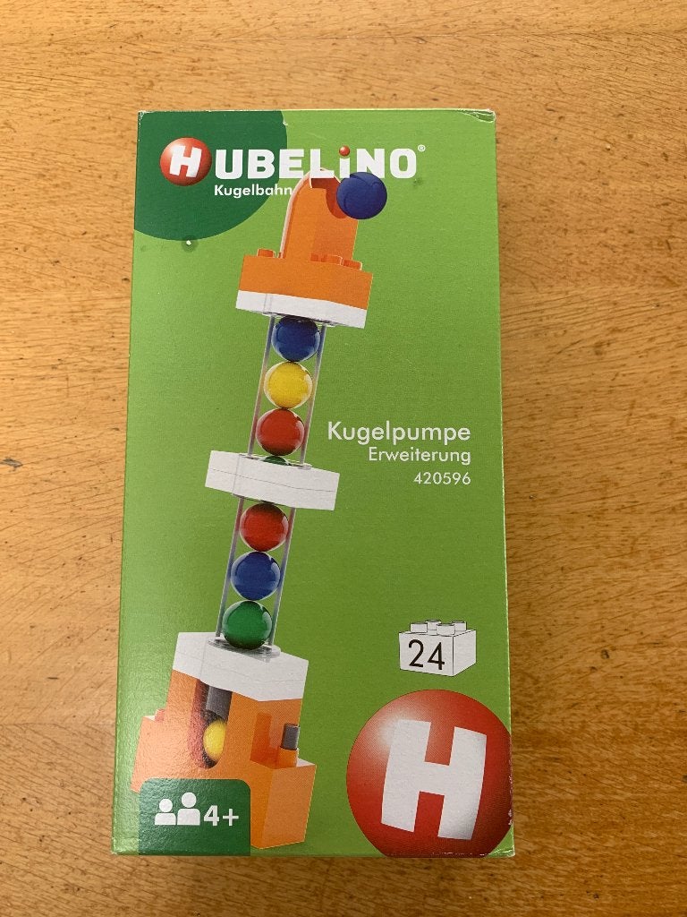 Hubelino knikkerbaan kogelpomp, Ophalen of Verzenden, Zo goed als nieuw, Compleet, Duplo