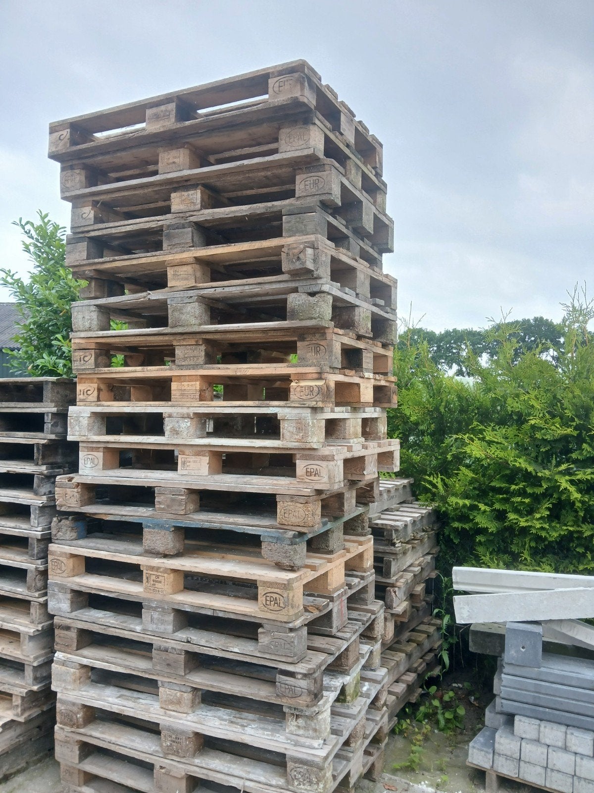 20 gebruikte euro pallets te koop, Ophalen