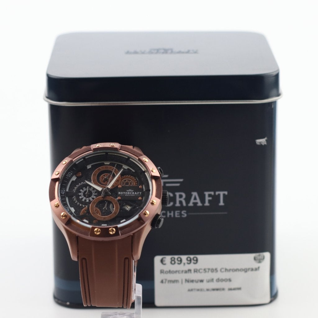 Rotorcraft RC5705 Chronograaf 47mm | Nieuw uit doos, Flex Ltd., Gebruikt, https://flex.com/contact-us, Nobelstraat 10, 5807 GA Oostrum LB, Limburg, Nederland