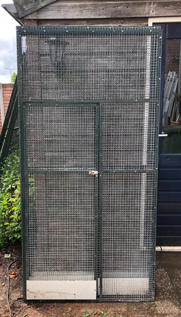 5x aluminium Voliere panelen 1,97 hoog 1 breed, Dieren en Toebehoren, Vogels | Hokken en Kooien, Ophalen, Zo goed als nieuw, Aluminium