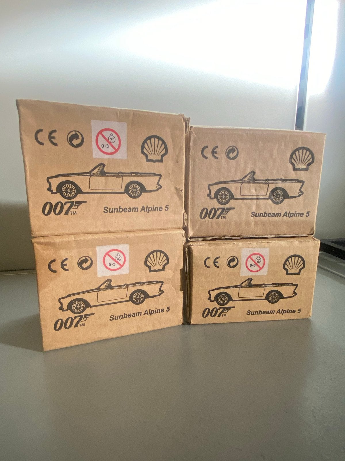 James Bond 007 Shell Collectie Modelauto's, Hobby en Vrije tijd, Modelauto's | 1:43, Ophalen, Zo goed als nieuw, Auto, Overige merken