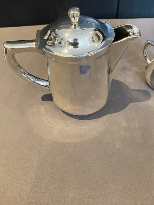 Koffie of theekannetje WMF en suikerpotje Gebrüder Herr, Antiek en Kunst, Ophalen of Verzenden