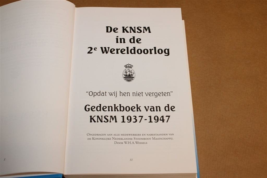 KNSM in WOII — Gedenkboek 1937-1947, Boeken, Ophalen of Verzenden, Tweede Wereldoorlog, Zo goed als nieuw, Overige onderwerpen