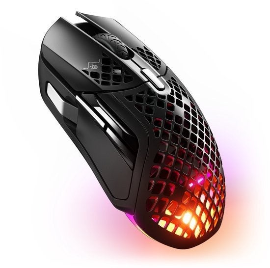 Steelseries Aerox 5 Wireless, Computers en Software, Rechtshandig, Muis, Gebruikt, Gaming muis