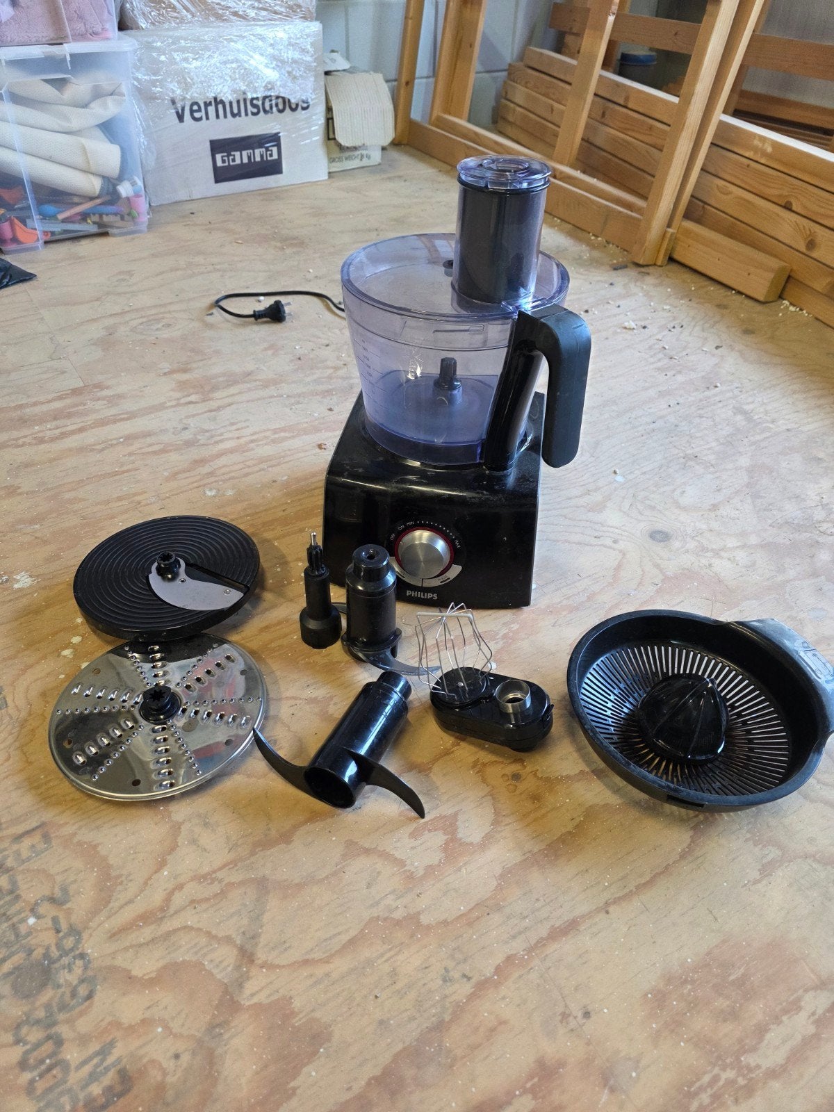 Philips HR7774 Keukenmachine - Krachtige 1000W Foodprocessor, Witgoed en Apparatuur, 2 tot 3 liter, Ophalen, Gebruikt, 3 snelheden of meer