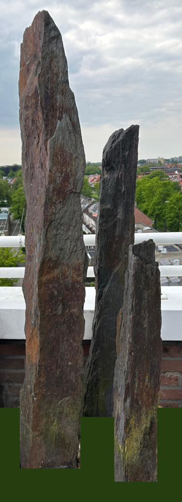 Natuurstenen Palissade, Ophalen, Gebruikt