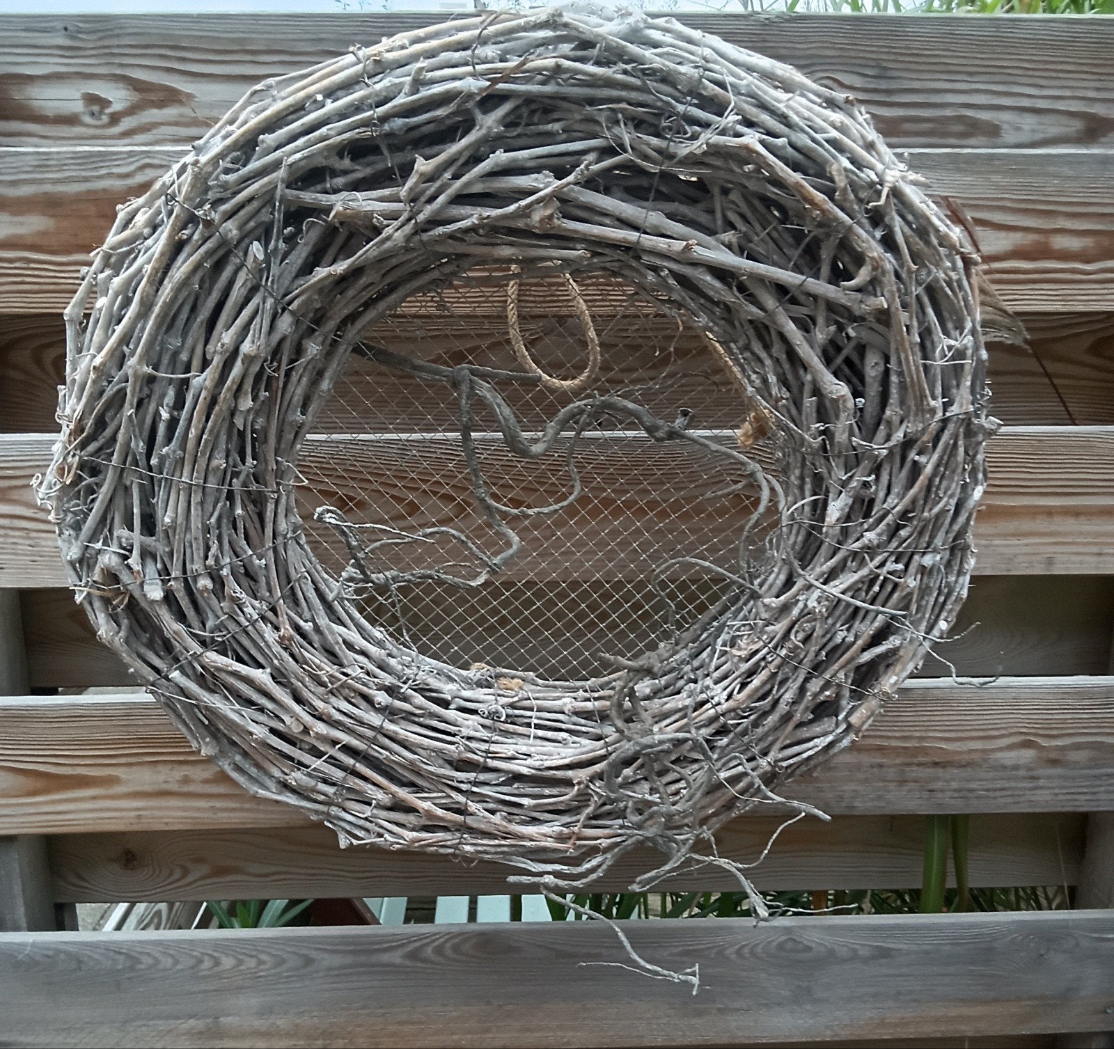 Grote decoratieve krans van natuurlijke takken, Ø 68 cm, Ophalen, Zo goed als nieuw, Krans, Natuurlijk materiaal